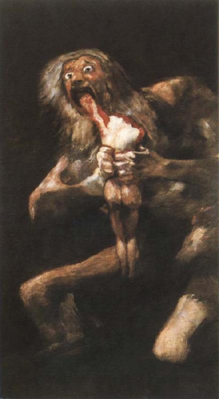 Francisco Goya saturn oil painting image